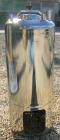 USED: Alloy Products pressure tank, 13 gallon, 316 stainless steel, vertical. 12