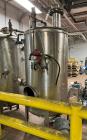 Used Alpha Stainless Tank, Approximate 250 Gallon, Stainless Steel, Vertical. Approximate 36