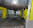 Tanque de acero inoxidable alfa usado, aproximadamente 250 galones, acero inoxidable, vertical. Aproximadamente 36' de diáme...