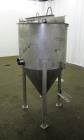 Used Apache Stainless Equipment Tank, 60 Gallon, 304 Stainless Steel, Vertical.