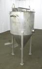 Used Apache Stainless Equipment Tank, 60 Gallon, 304 Stainless Steel, Vertical.