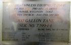 201 Gallon Stainless Steel Apache Stainless Equipment Square Gravity Filter Tank