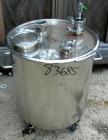 USED: Bolz Tank, 20 gallon, 304 stainless steel, vertical. 17-3/4