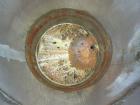 Used Chem-Tek Tank, 140 Gallon, 304 Stainless Steel, Vertical.  30” Diameter x 47-1/2” straight side.  Open top with a 1 piece cover, sloped bottom.  1-1/2” Off center bottom outlet.  Mounted on 3 st...