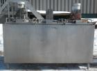 Used Cherry Burrell 3 Compartment Tank, approximately 390 total gallons, 130 gallon each compartment, model UAMS375R, 304 stainless steel, horizontal. Each compartment measures approximately 36