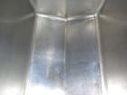 Used Cherry Burrell 3 Compartment Tank, approximately 390 total gallons, 130 gallon each compartment, model UAMS375R, 304 stainless steel, horizontal. Each compartment measures approximately 36