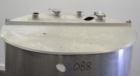 Used Cherry-Burrell Tank, 160 Gallon, 304 Stainless Steel, Vertical. 36’’ Diameter x 37’’ straight side. Open top with a 2 piece cover, sloped bottom. Provision for a clamp on agitator. 2’’ Tri-clamp...