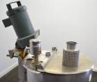 Used Cherry-Burrell Tank, 65 Gallon, 304 Stainless Steel, Vertical. 24’’ Diameter x 34’’ straight side. Open top with a 2 piece cover, sloped bottom. Lightnin clamp on agitator, model XD-30-3PH. ½’’ ...