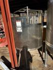 Used- Cherry Burrell Tank, Stainless Steel, Vertical. Flat open top. Provision for side entering clamp on agitator, no agita...