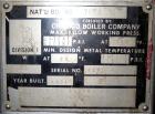 Used- Chicago Boiler Company Pressure Tank, 50 Gallon, 304 Stainless Steel, Vertical. 24