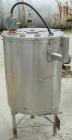Used Coulter Tank, 75 gallon, 304 stainless steel, vertical. 26