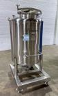 Used Custom Metalcraft Portable Tank, Approximate 150 Gallon, Model 4A07079200, 316 Stainless Steel. Approximate 36