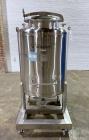 Used Custom Metalcraft Portable Tank, Approximate 150 Gallon, Model 4A07079200, 316 Stainless Steel. Approximate 36