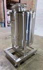 Used-Custom Metalcraft Portable Tank, Approximate 150 Gallon, Model 4A07079200, 316 Stainless Steel. Approximate 36" diamete...