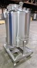 Used-Custom Metalcraft Portable Tank, Approximate 150 Gallon, Model 4A07079200, 316 Stainless Steel. Approximate 36" diamete...
