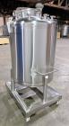 Used Custom Metalcraft Portable Tank, Approximate 150 Gallon, Model 4A07079200, 316 Stainless Steel. Approximate 36