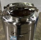 Used Custom Metalcraft Portable Tank, Approximate 150 Gallon, Model 4A07079200, 316 Stainless Steel. Approximate 36