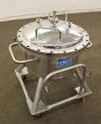 Used- DCI Pressure Tank, 60 Liter (15.8 Gallon), 316 Stainless Steel, Vertical.