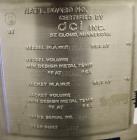 Used DCI Pressure Tank, 60 Liter (15.8 Gallon), 316 Stainless Steel, Vertical.