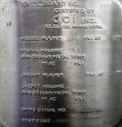 Used DCI Pressure Tank, 22.5 Gallon (85 Liter), 316L Stainless Steel, Vertical. 18