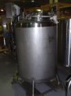 Used DCI Pressure Tank, 200 Gallon, 316 Stainless Steel, Vertical. 35-3/4'' diameter x 42'' straight side, dished top and bottom. Internal 150 grit rated 30 psi and FV at 300 deg F and -20 deg F at 3...
