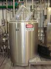 Used-DCI 200 Gallon stainless steel, hot water jacketed, process tank with Lightnin mixer.