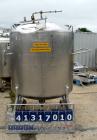 Used DCI Pressure Tank, 211 Gallon, 316 Stainless Steel, Vertical. 43 1/4