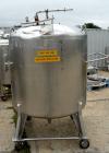 Used DCI Pressure Tank, 211 Gallon, 316 Stainless Steel, Vertical. 43 1/4