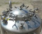 Used DCI Pressure Tank, 184 Gallon, 316L stainless steel, vertical. 41-3/4