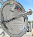Used DCI Pressure Tank, 184 Gallon, 316L stainless steel, vertical. 41-3/4