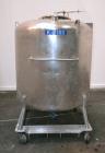 Used DCI Pressure Tank, 211.34 Gallon, 316 Stainless Steel, Vertical. 43-1/4’’ Diameter x 37’’ straight side, dished top and bottom. Internal rated 50 psi at 300 degrees F. Openings: top 16’’ manway ...