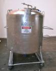 Used DCI Pressure Tank, 211.34 Gallon, 316 Stainless Steel, Vertical. 43-1/4’’ Diameter x 37’’ straight side, dished top and bottom. Internal rated 50 psi at 300 degrees F. Openings: top 16’’ manway ...