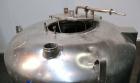Used DCI Pressure Tank, 211.34 Gallon, 316 Stainless Steel, Vertical. 43-1/4’’ Diameter x 37’’ straight side, dished top and bottom. Internal rated 50 psi at 300 degrees F. Openings: top 16’’ manway ...