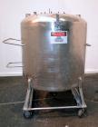Used DCI Pressure Tank, 211.34 Gallon, 316 Stainless Steel, Vertical. 43-1/4’’ Diameter x 37’’ straight side, dished top and bottom. Internal rated 50 psi at 300 degrees F. Openings: top 16’’ manway,...