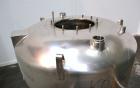 Used DCI Pressure Tank, 211.34 Gallon, 316 Stainless Steel, Vertical. 43-1/4’’ Diameter x 37’’ straight side, dished top and bottom. Internal rated 50 psi at 300 degrees F. Openings: top 16’’ manway,...