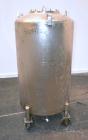 Used DCI Pressure Tank, 150 Gallon, 316L Stainless Steel, Vertical. 30’’ Diameter x 44’’ straight side, dished top and bottom. Internal rated 25 psi at 200 degrees F. Openings: top 12’’ manway with c...