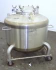 Used DCI Pressure Tank, 158.5 Gallon (600 Liter), 316 Stainless Steel, Vertical. 41-3/4