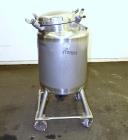 Used- DCI Pressure Tank, 50 Gallon, 316L Stainless Steel, Vertical.