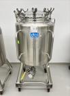 Used- DCI Inc. 300 Liter / 80 Gallon Pressure Tank, 316L Stainless Steel, Vertical. Approximate 29.75