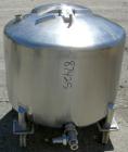 USED: DCI tank, 100 gallon, 316 stainless steel, vertical. 38