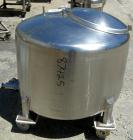 USED: DCI tank, 100 gallon, 316 stainless steel, vertical. 38