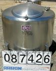 USED: DCI tank, 100 gallon, 316 stainless steel, vertical. 38