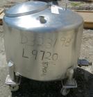 USED: DCI tank, 100 gallon, 316 stainless steel, vertical. 38