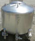 USED: DCI tank, 100 gallon, 316 stainless steel, vertical. 38