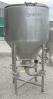 Used Dairy Craft tank, 175 gallon, 304 stainless steel, vertical. 42