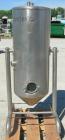 Used - Delaval Vacu-Therm Tank, 60 gallon, model 500, 304 stainless steel. Approximately 20'' diameter x 44'' straight side....