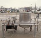Used Stainless Products Pre-Mix Tank, 120 gallon, 316 stainless steel, vertical. 32