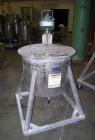 Used-Douglas Bros Approximately 40 Gallon Portable Vertical Stainless Steel Tank. 2' diameter x 1'6