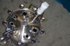 Used Feldmeier Pressure Tank, 50 Gallon, 316L stainless steel, vertical. 23 5/8