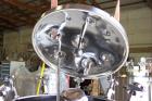 Used Feldmeier Pressure Tank, 50 Gallon, 316L stainless steel, vertical. 23 5/8